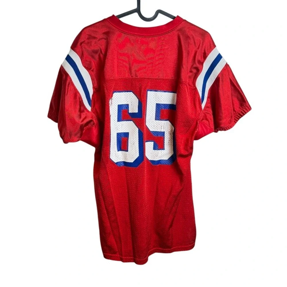 Patriots Football Jersey Riddell Youth XL Red Blue White‎ Mesh Fan Gear Sports